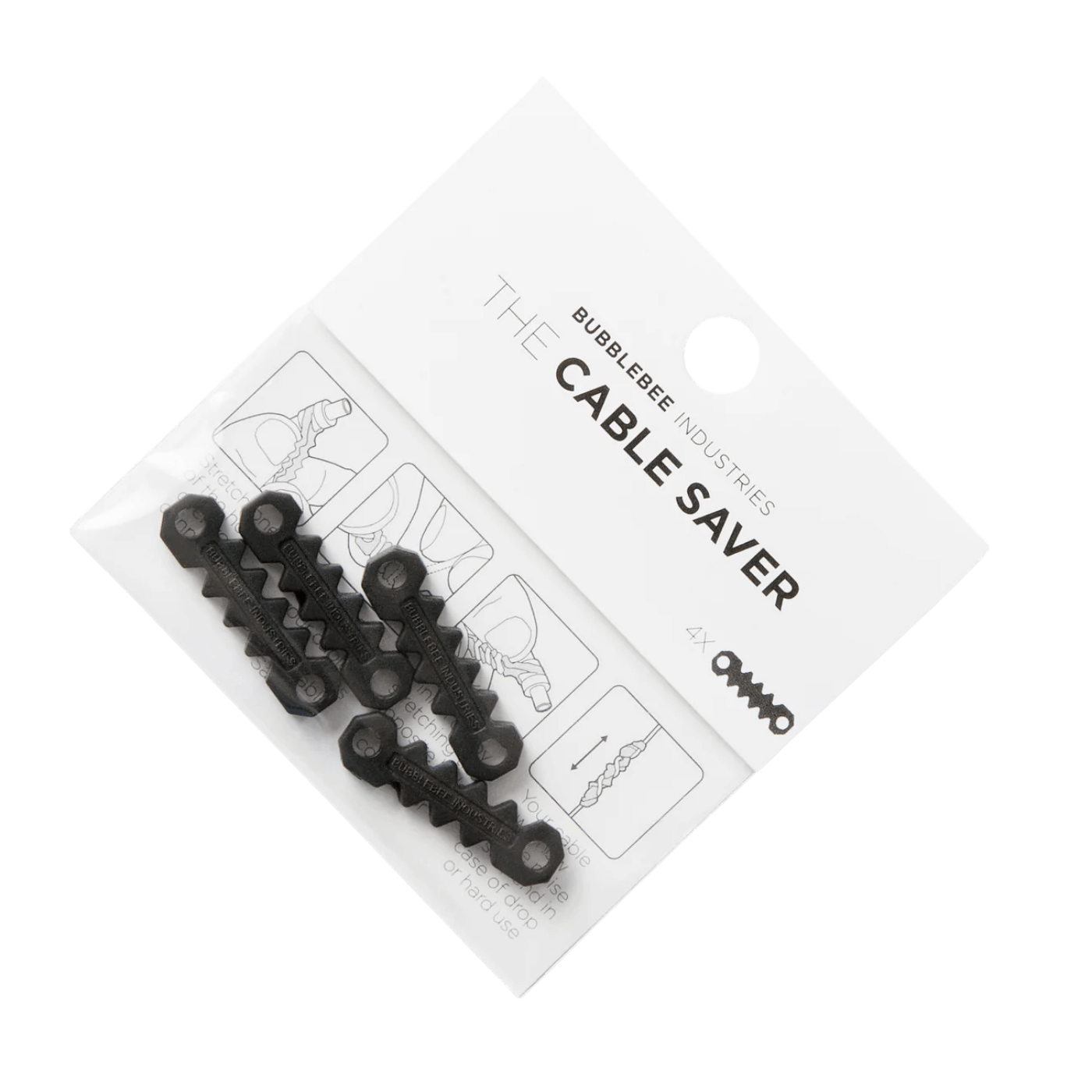 Bubblebee The Cable Saver (Black / 4-Pack)